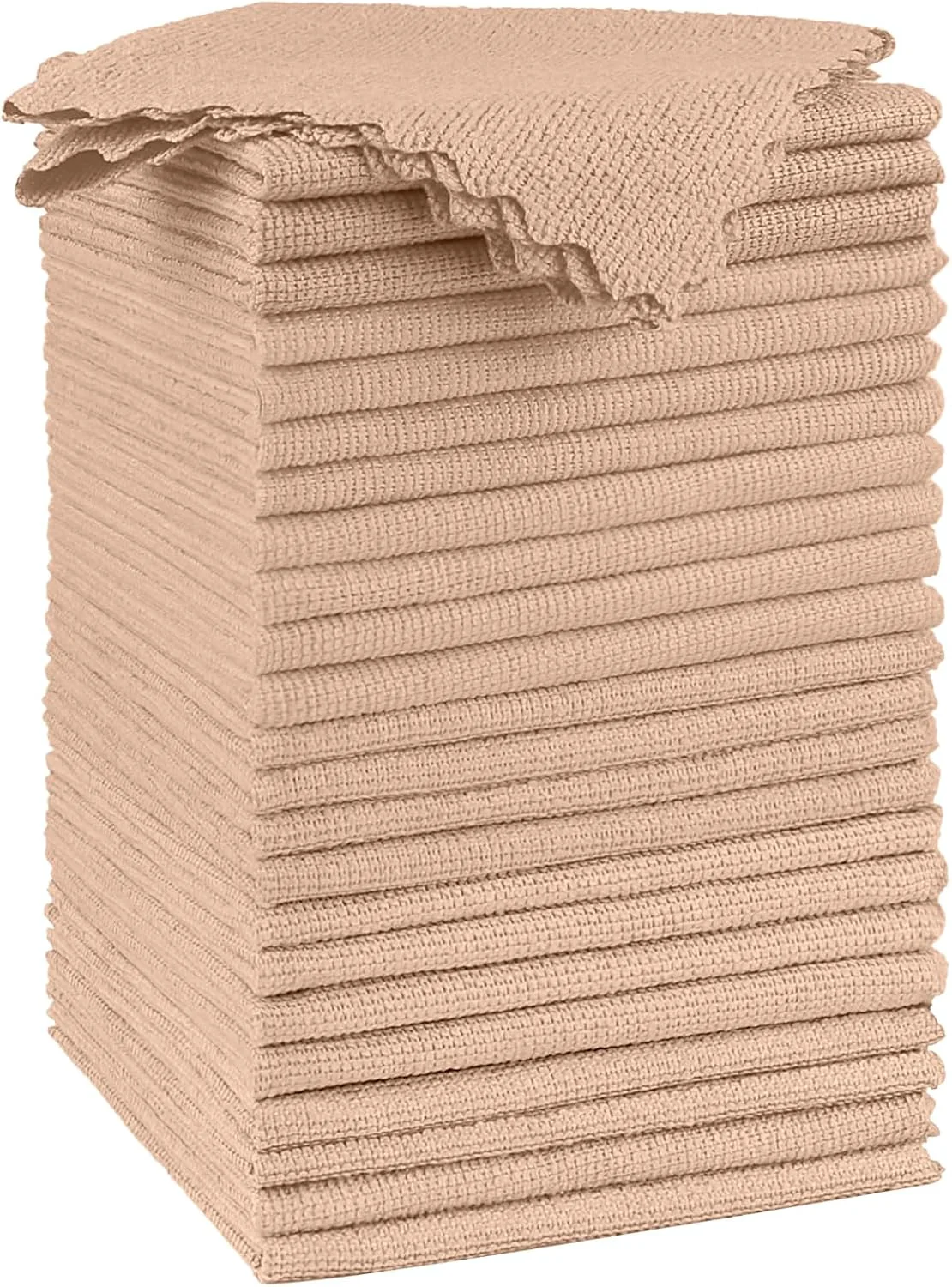 Pure Orighty Microfiber Cleaning Cloth - 24 Pack Brown Cleaning Rags 12x11 inch Smooth