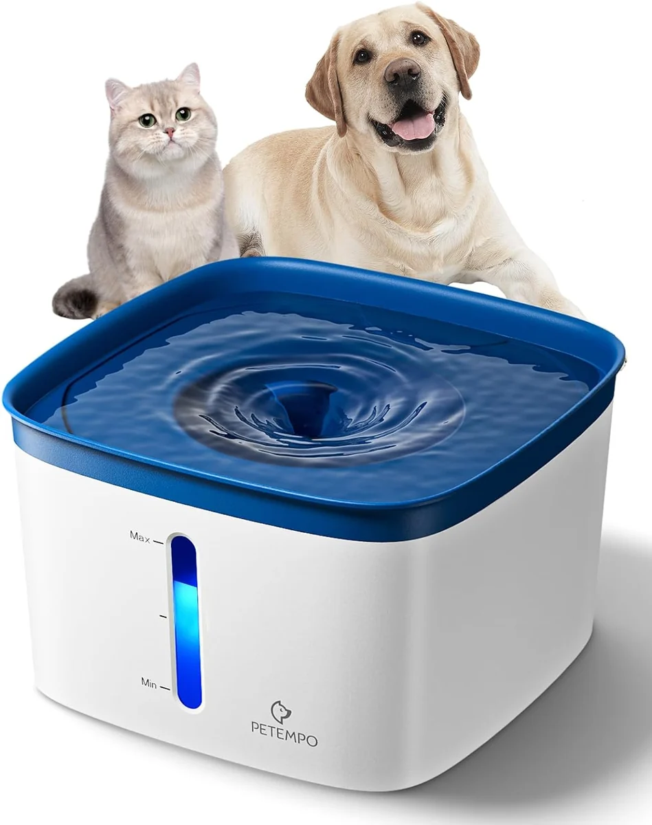 Official Selling On Amazon LED Pet Water Dispenser for Cats Dogs Self-Cleaning Environmentally Friendly