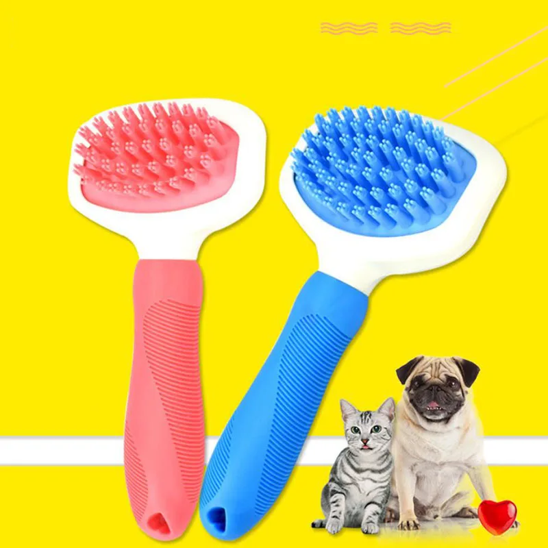 Long-Lasting Silicone Pet Grooming Brush Environmentally Friendly