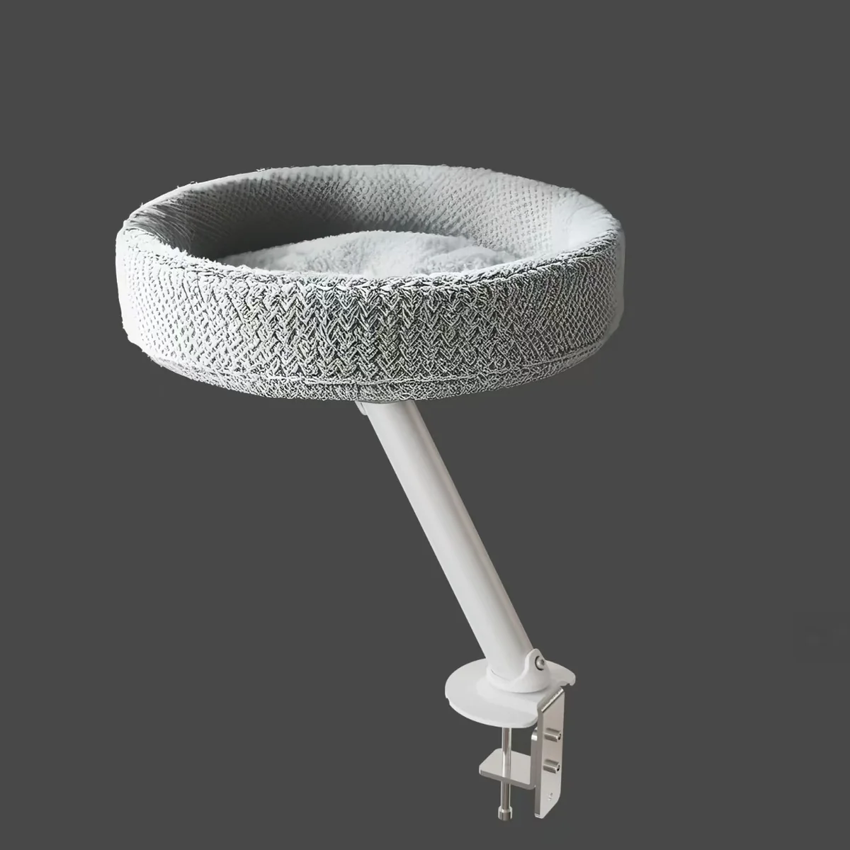 Modern Whole Cat Desk Nest Bed Perch Nest Easy Install for Desk 360° Rotation Adjustable Height Expertly Made