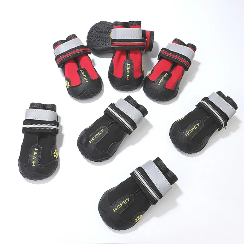 Long-Lasting Reflective Waterproof Anti-Slip Dog Boots Set of 4 Innovative