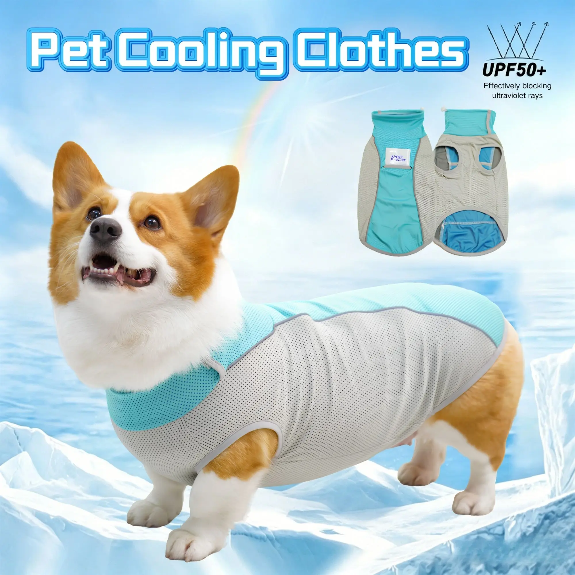 Trendy Ice Pack Cooling Vest for Small Medium Dogs Healthy