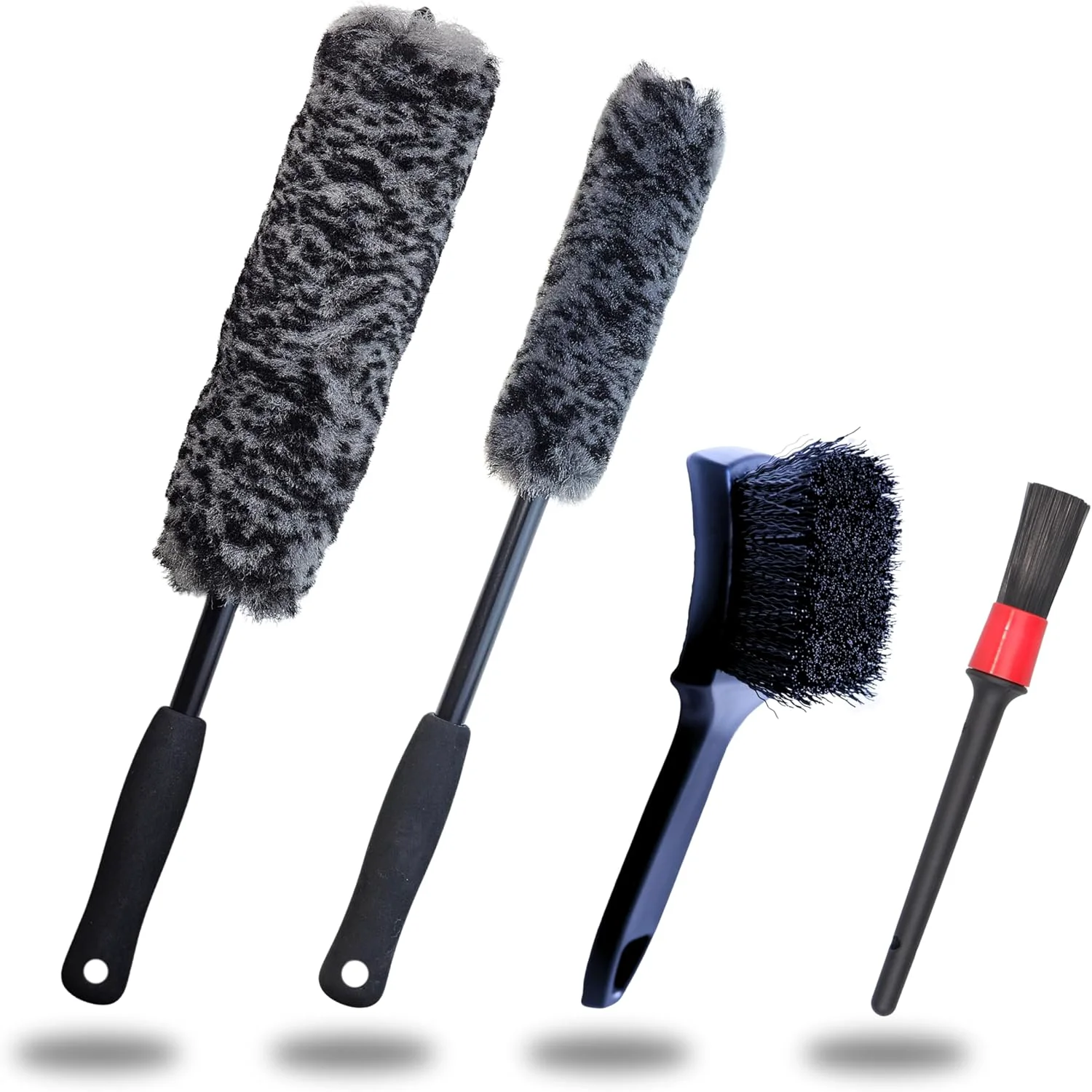 Effective Refined Long Handle Car Wheel Brush Arsenal Soft Wheel and Rim Brush Tire Brush Bendable Durable Car Wheel Rim Cleaner Brush Set for Cleaning Contemporary