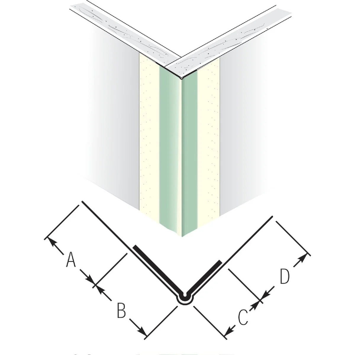 Top-Quality Beadex 1-7 16 In. x 9 Ft. Paper Faced Metal Outside Drywall Corner Bead Elegant