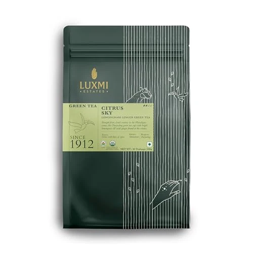 Casual Estates Citrus Sky Lemongrass Ginger Green Tea 50 Tea Bags 50 Count Comfortable