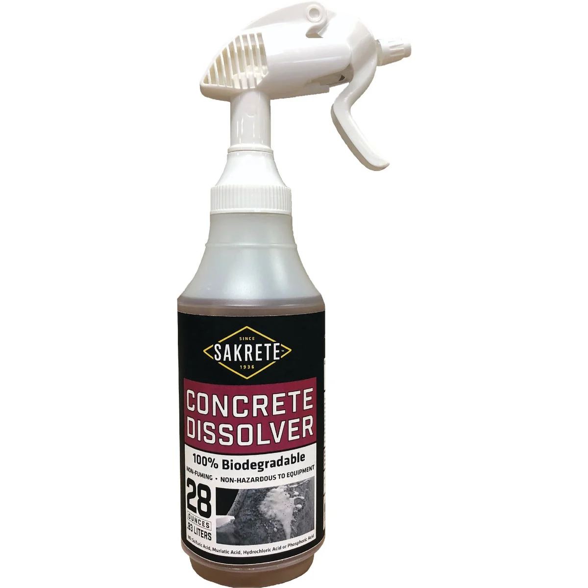 Convenient Sakrete Maximizer 28 Oz. Concrete Mortar Dissolver Lightweight