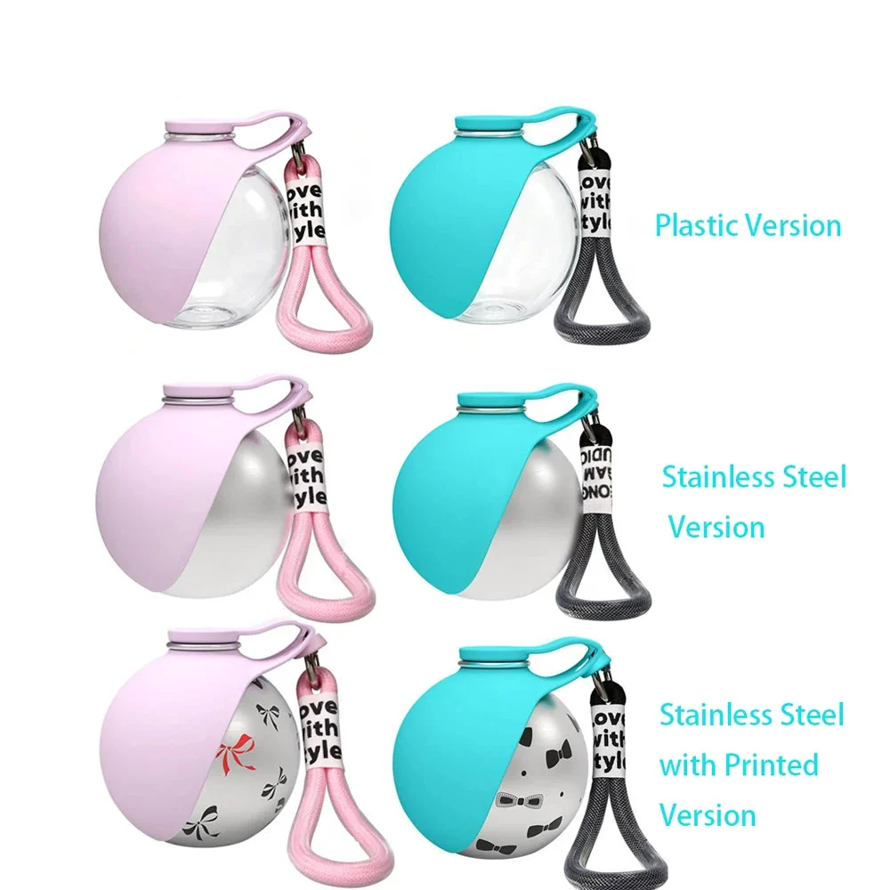 High-Quality 2-in-1 Dog Water Bottle with Foldable Silicone Bowl Fine
