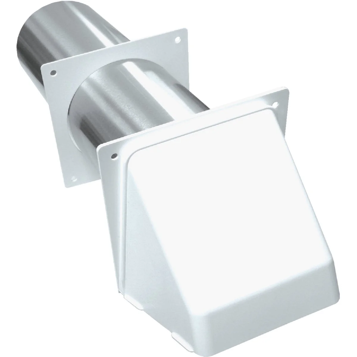 Verified Lambro 4 In. White Plastic Preferred Dryer Vent Hood Versatile