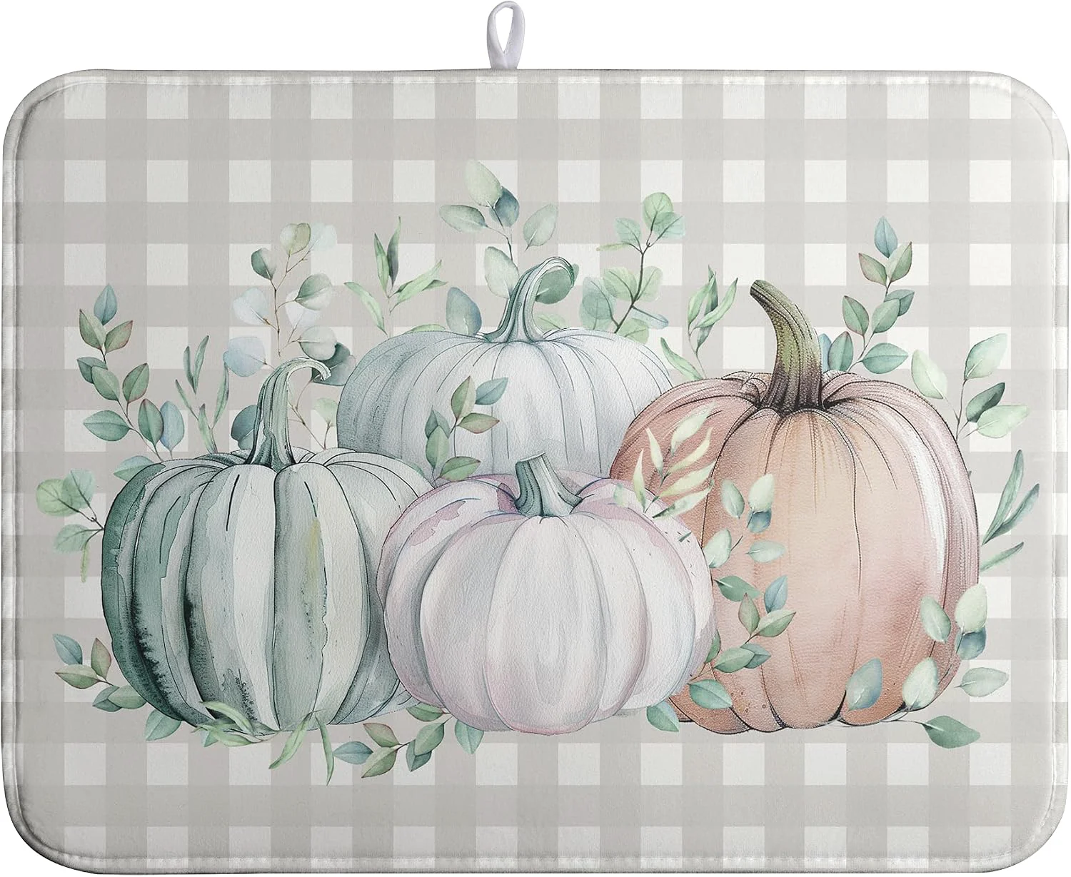 Effective Thanksgiving Fall Dish Drying Mat Pumpkin Dish Drying Pad Autumn Large Dish Drying Matt Absorbent Dish Drainer Mat for Kitchen Counter Decor XL Coffee Maker Mat18x24 In Optimized