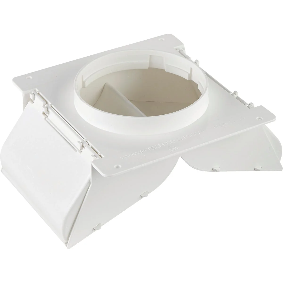 Solid P-Tec Products 4 In. White Plastic No Pest Eave Soffit Vent Minimalist