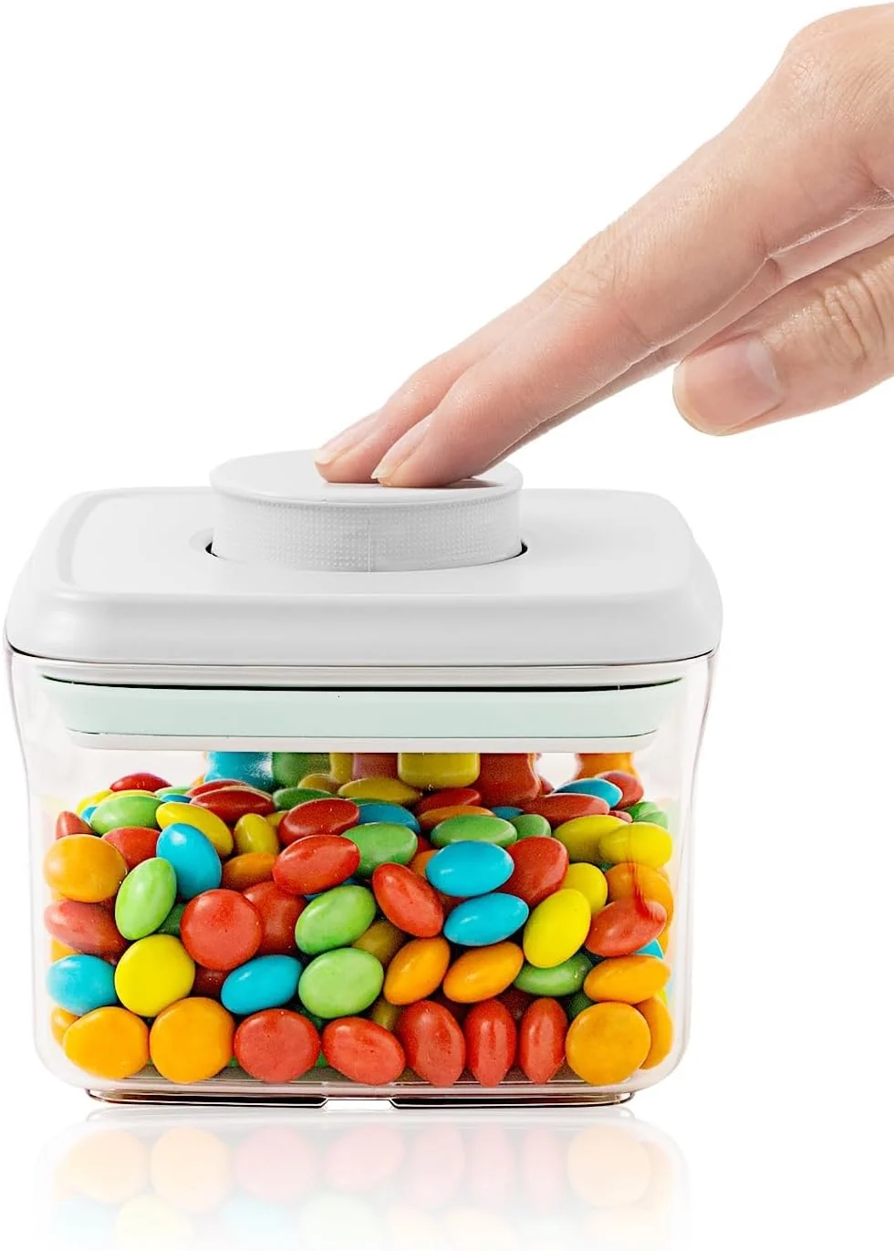 Outstanding Mini Snack Container - 0.3 Qt Pop Food Storage Containers BPA Small Food Containers with Lids Food-Grade Air Tight Containers Candy Jars 320ml Solid