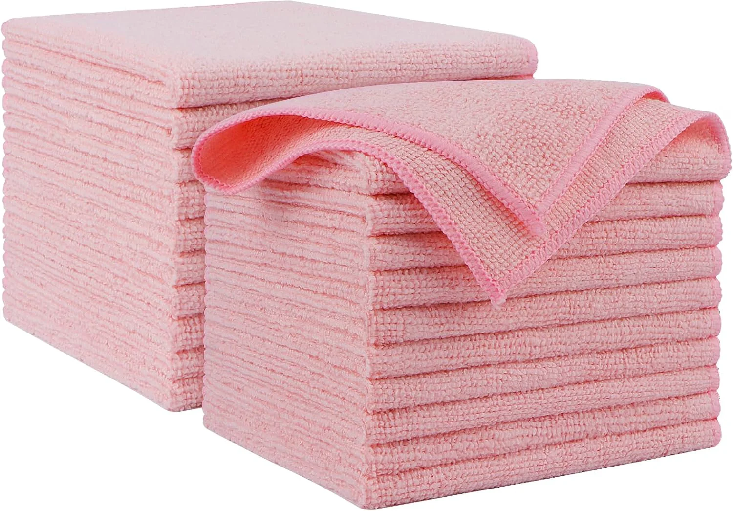 Innovative AIDEA Microfiber Cleaning Cloth Pink 20PK Microfiber Towels 12×12 Fast