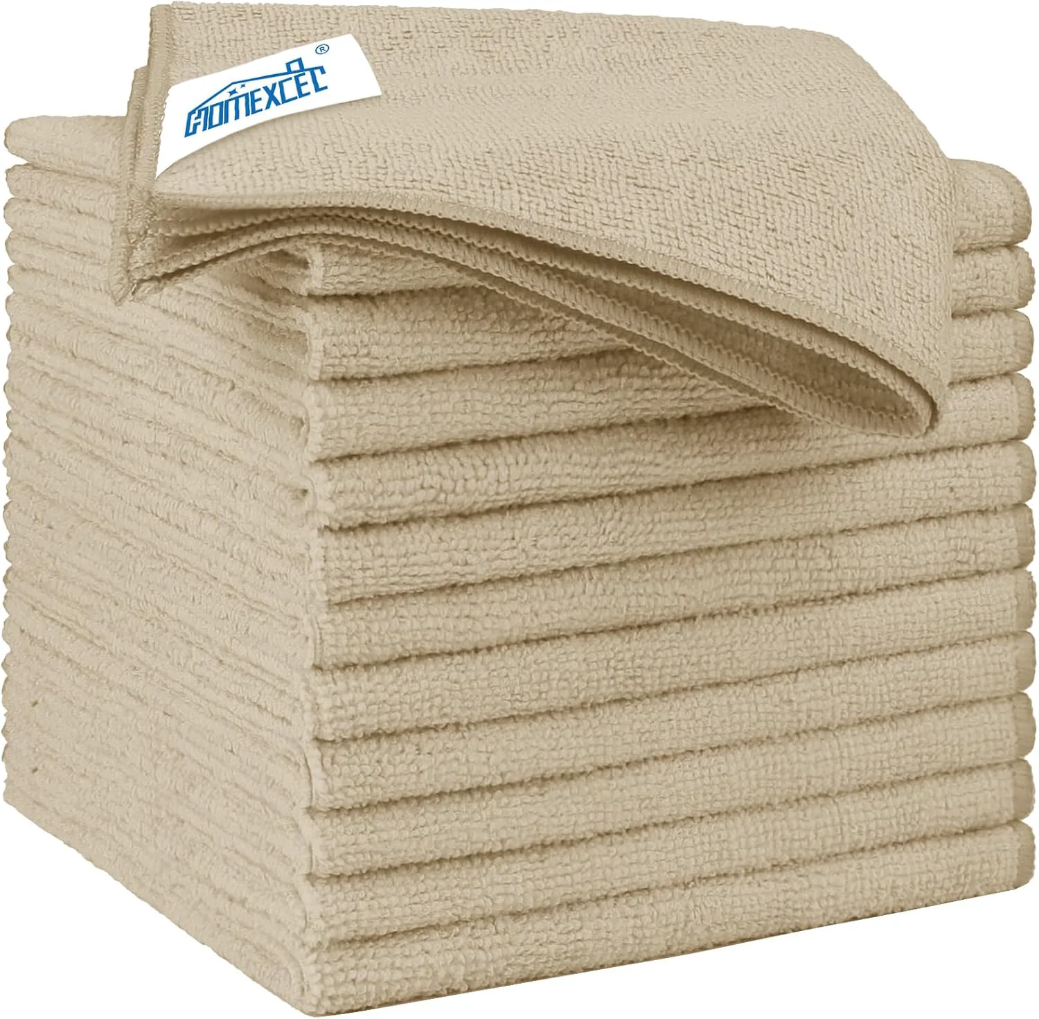 Premium Material Homexcel Brown Microfiber Cleaning Cloth 12 Pack 12.5 x 12.5 inch Microfiber Towels for Cars Ultra Absorbent Car Washing Cloth Prestigious