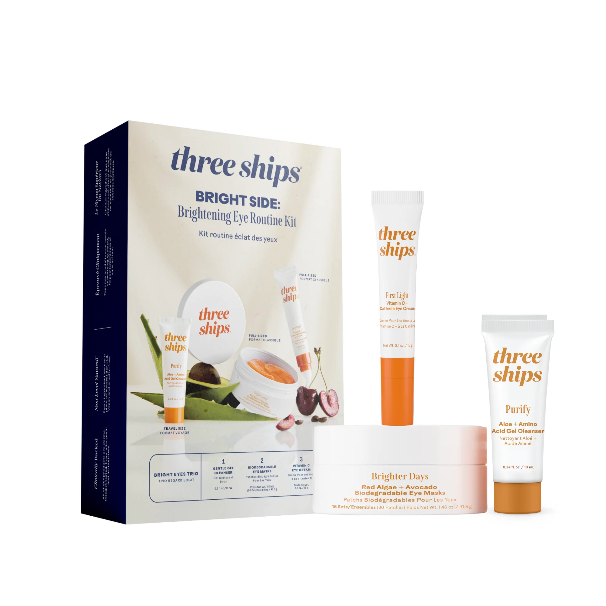 Certified Three Ships Bright Side Brightening Eye Routine Kit Convenient