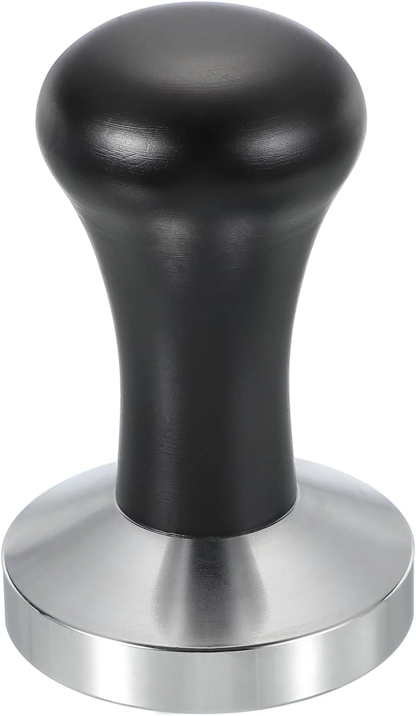 Relaxed uxcell 58mm Coffee Tamper Stainless Steel Espresso Press Tamper Espresso Tamper with Wooden Handle Suitable for Coffee Shop Restaurant Bar Reusable