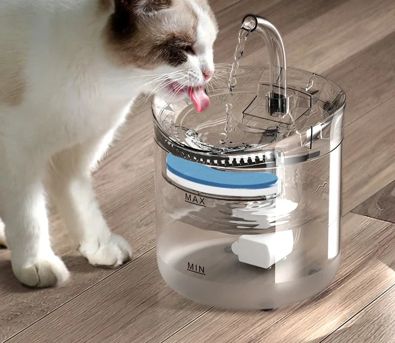 Lightweight Fontaine à eau automatique pour chat - Distributeur d'eau intelligent pour animaux de compagnie avec capteur et accessoires Premium Material