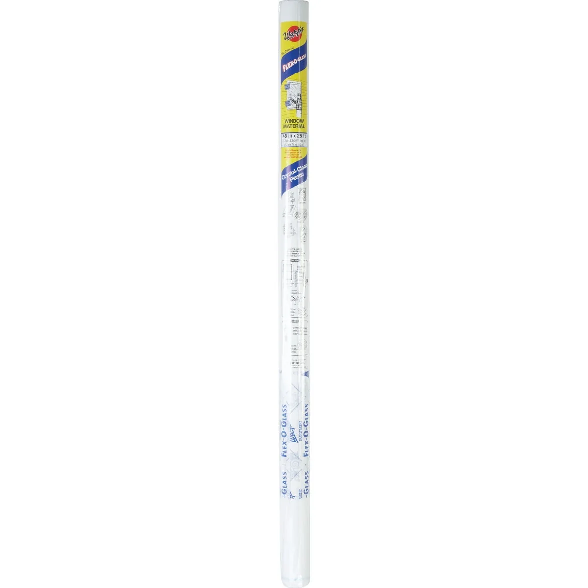 Trusted Warp's Flex-O-Glass 48 In. X 25 Ft. Clear 4 Mil. Plastic Sheeting Detailed