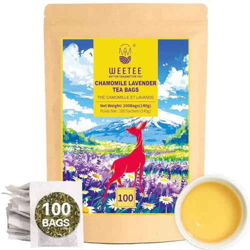 Clean Chamomile Lavender Tea Bags 100 Count Powerful