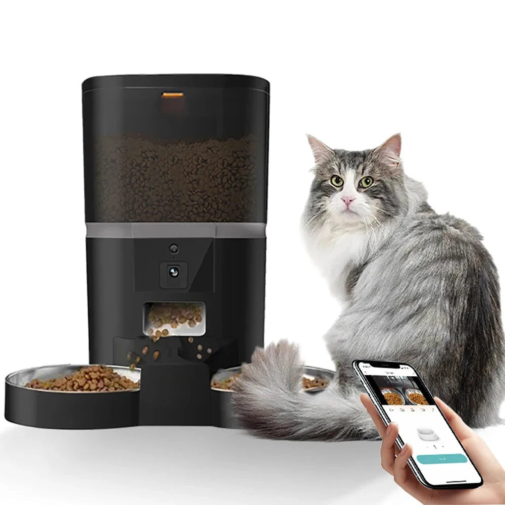 Specialty Distributeur de nourriture automatique pour chats 4L avec caméra vidéo WiFi distributeur de nourriture pour chiens enregistreur vocal intelligent pour animaux de compagnie mangeoire automatique pour chat écuelle pour chien.SPÉCIFICATIONS Elite