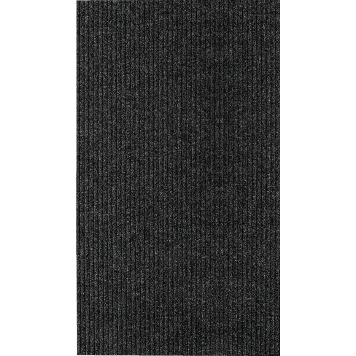 Outstanding Multy Home Concord 2 Ft. x 5 Ft. Charcoal Carpet Utility Floor Mat Indoor Outdoor Artisan