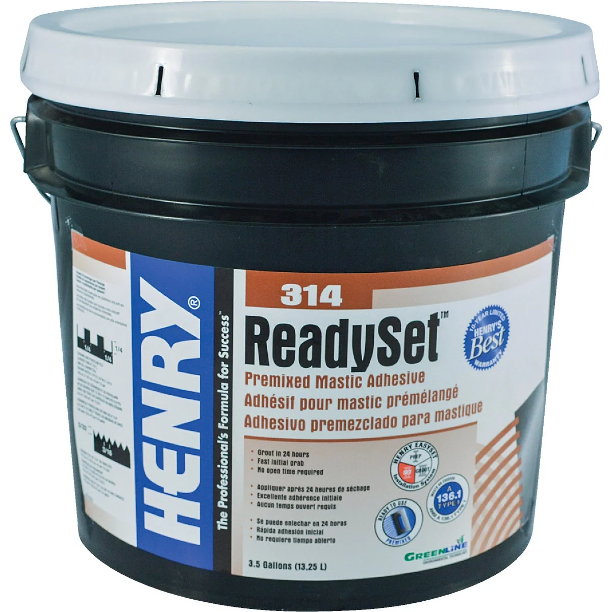 Next-Generation Henry ReadySet 3.5 Gal. Multi-Purpose Ceramic Tile Adhesive Trendy