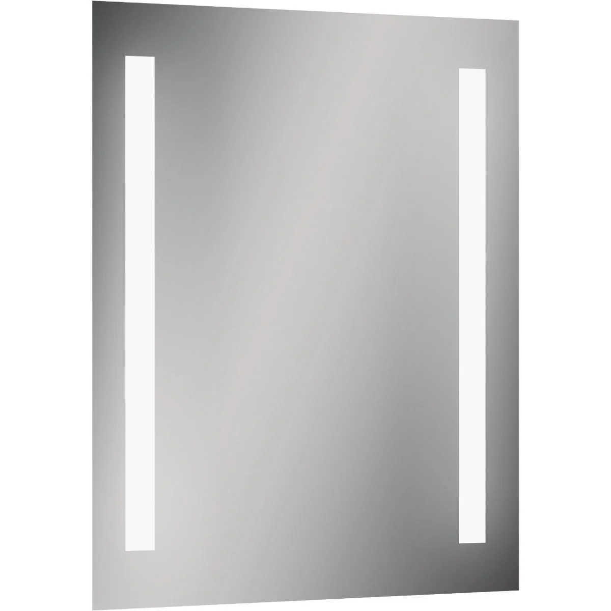 Exceptional Lighted Impressions Maxx Frameless 20 In. W x 27-3 4 In. H Vanity Mirror with Two LED Light Strips Innovative