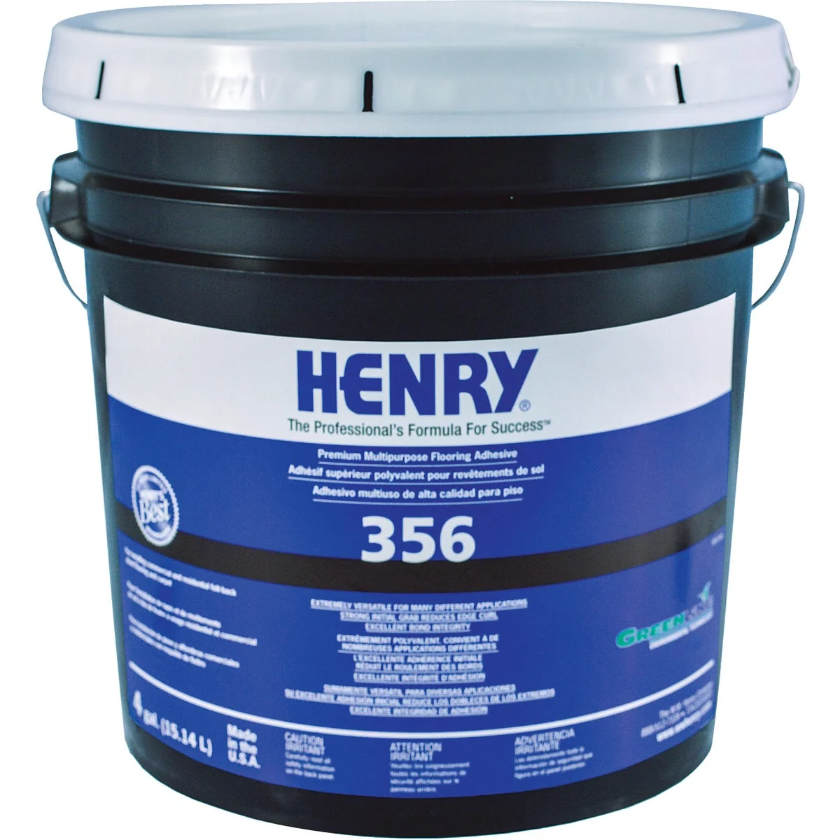 Next-Generation Henry 356 Felt Backed Sheet Flooring And Carpet Adhesive 4 Gal. Solid