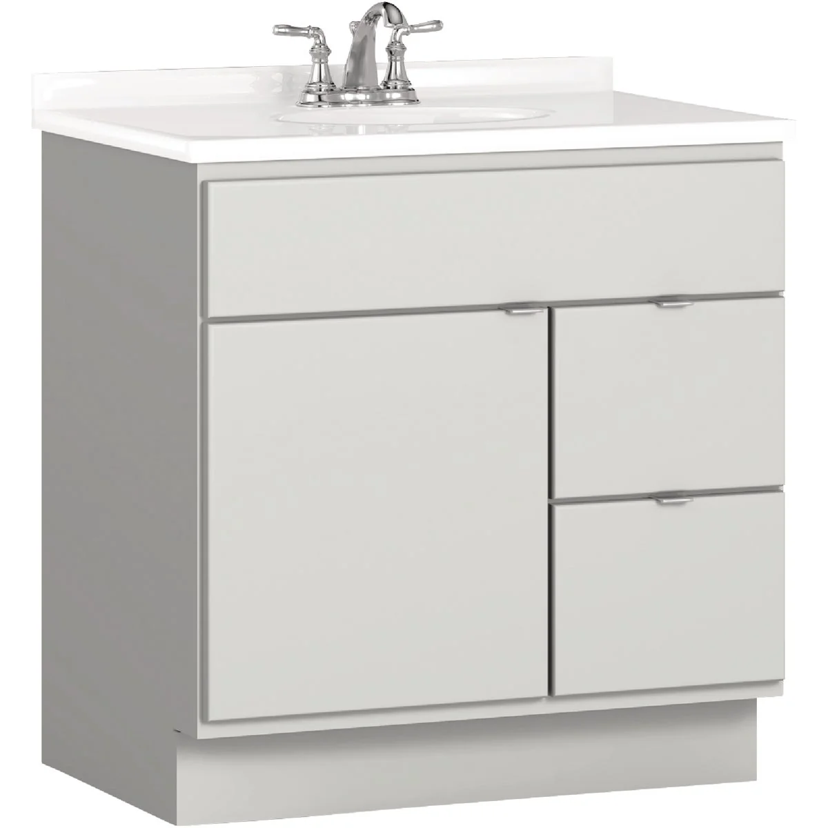 Modern Bertch Riverside 30 In. W x 34-1 2 In. H x 21 In. D Lighthouse Vanity Base 2 Door 2 Drawer Reliable