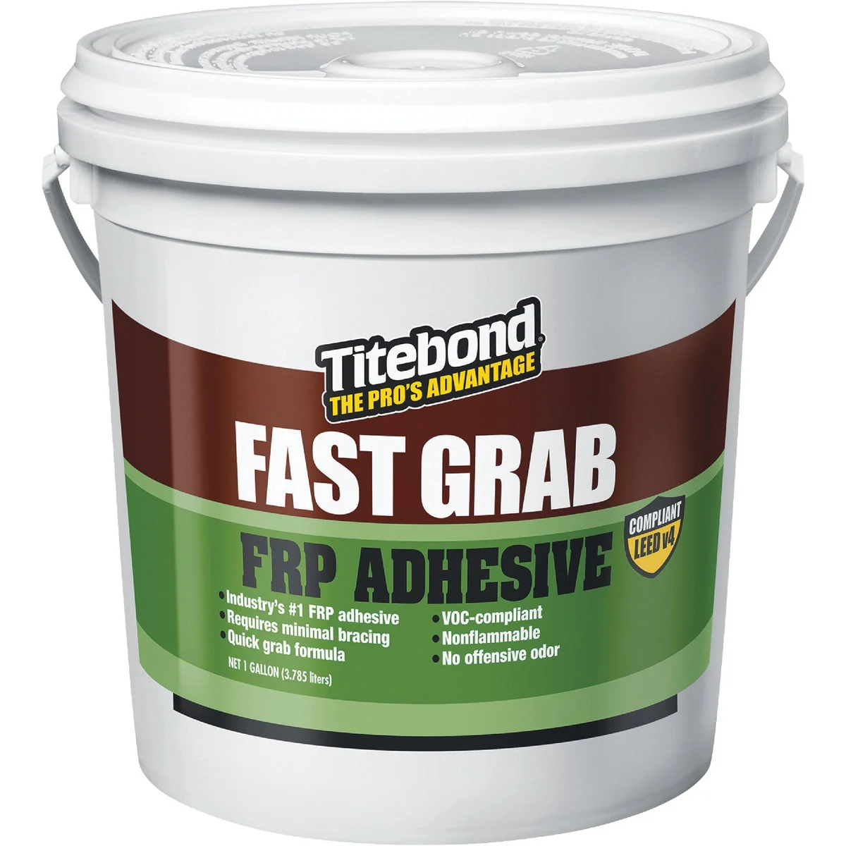 Reusable Titebond GREENchoice FAST GRAB 1 Gal. FRP Panel Adhesive Soft