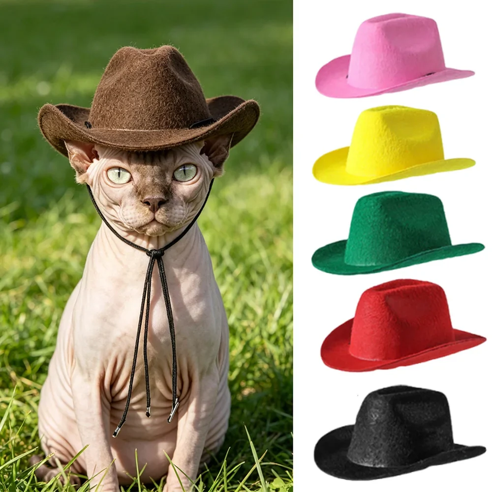 Green Western Cowboy Pet Hat for Cats Small Dogs Original