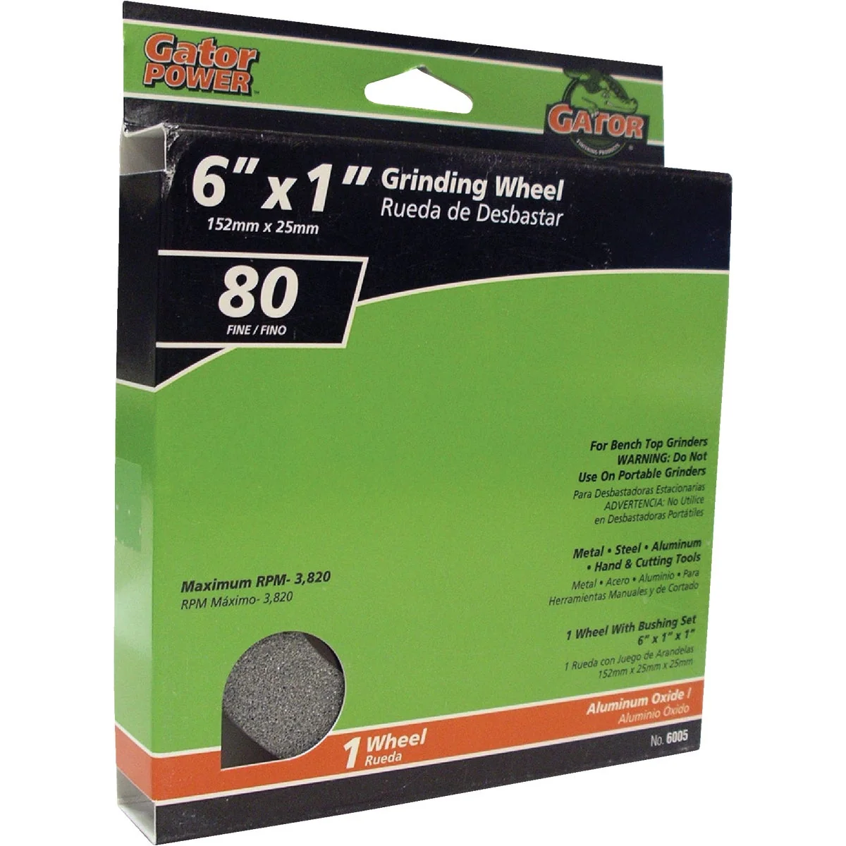 Exclusive Gator Blade 6 In. 1 In. Adjustable - 1 3 4 5 8 1 2 Bench Grinding Wheel Dependable