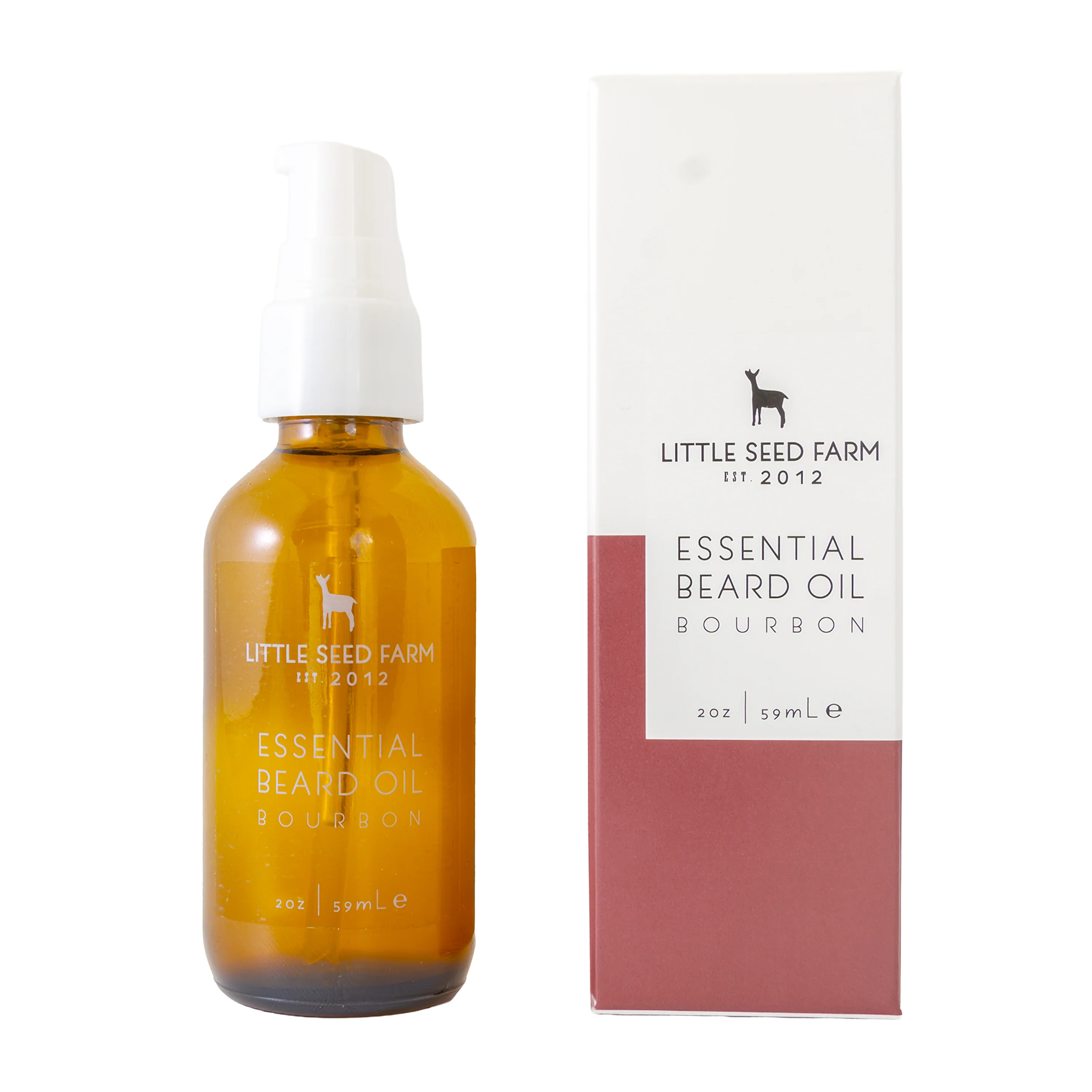 Sophisticated Little Seed Farm Bourbon Beard Oil Natural