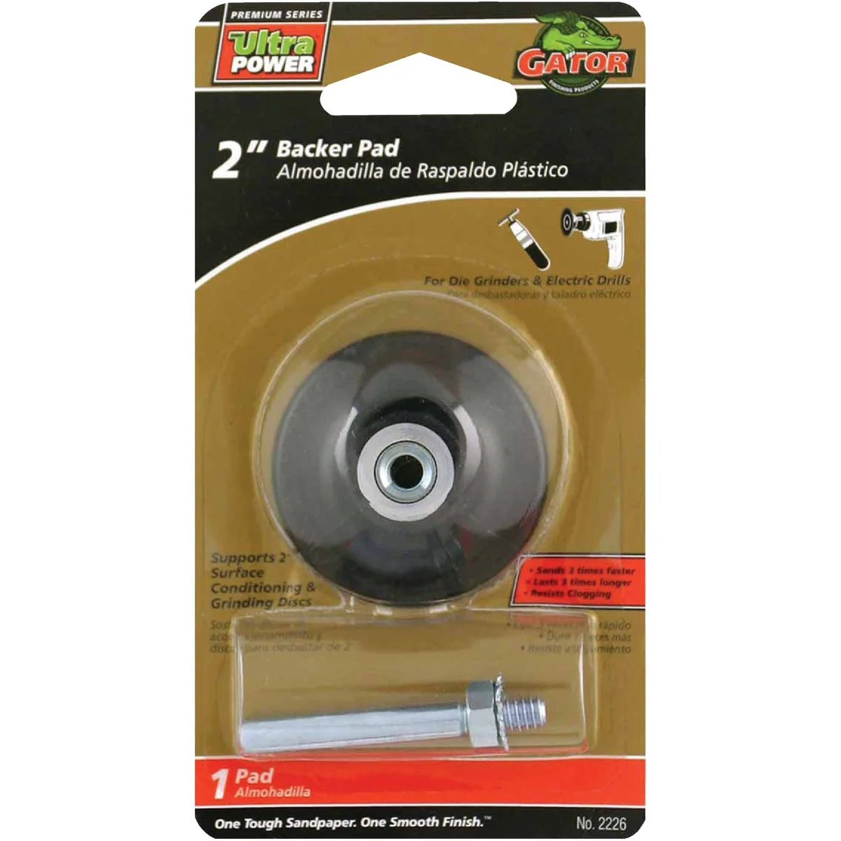 Trusted Gator 2 In. Sanding Disc Backing Pad Classic