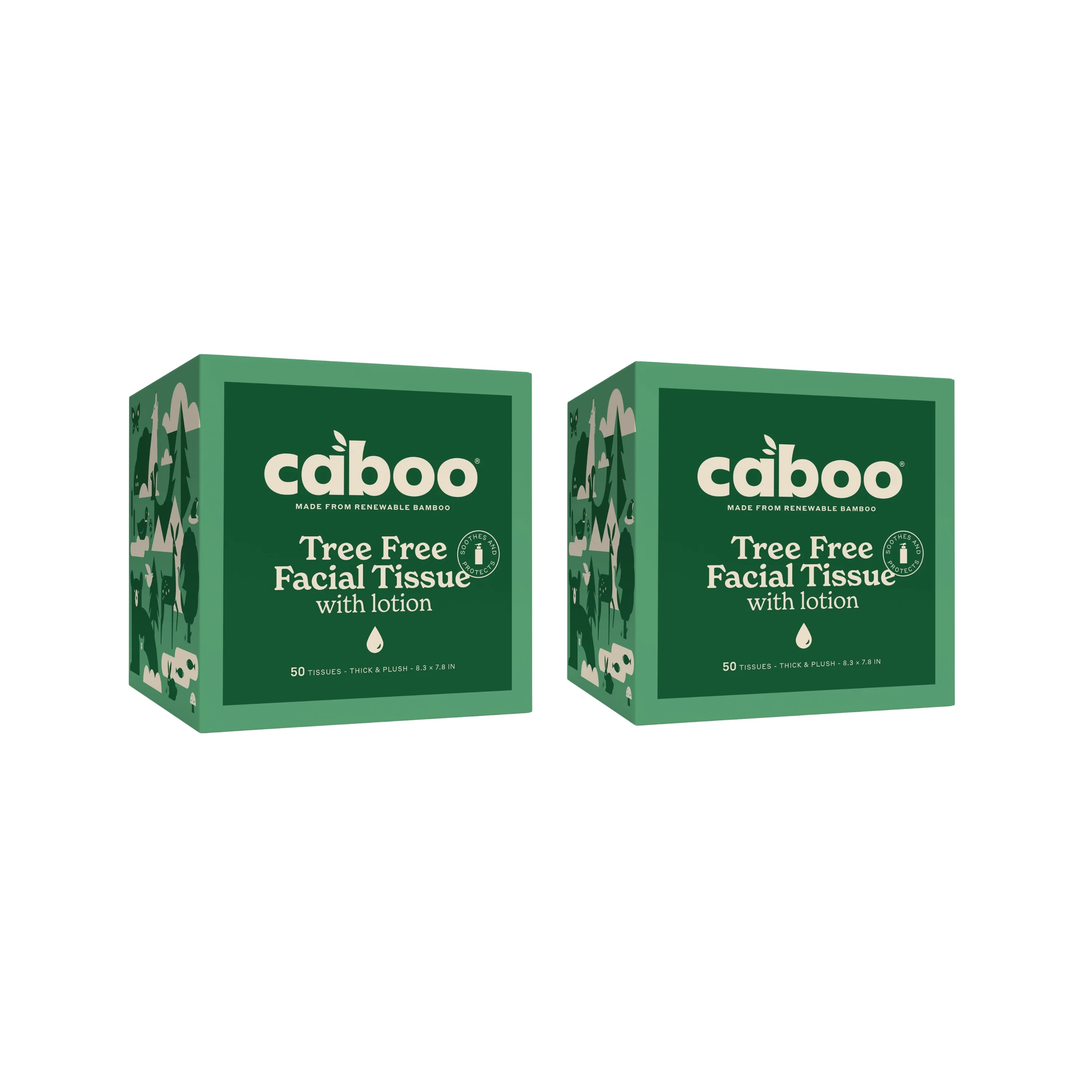 Powerful Caboo Buy One Get One - Tree Lotion Facial Tissue Cube Artisan
