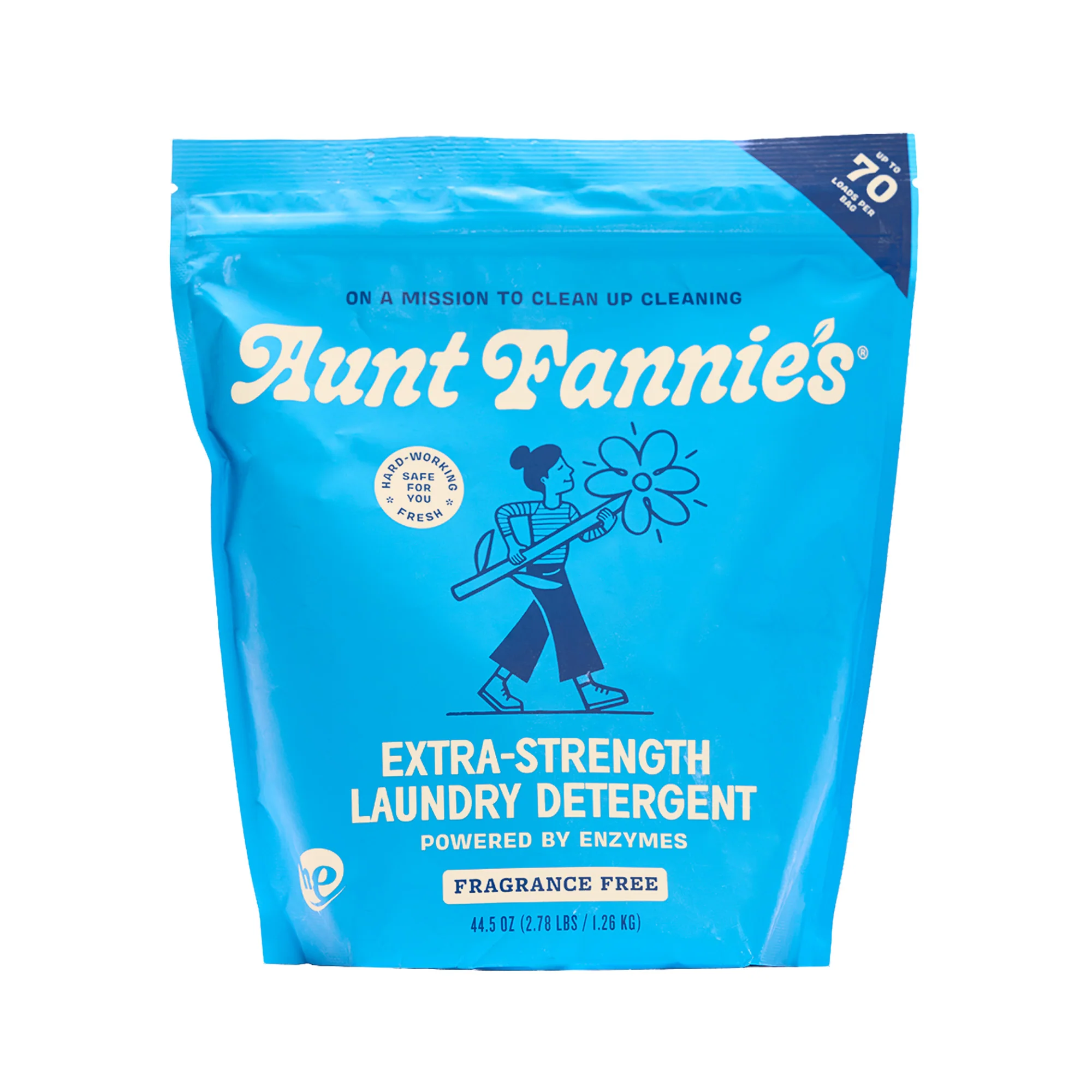 Flexible Aunt Fannie's Laundry Detergent Powder - Extra Strength Fine