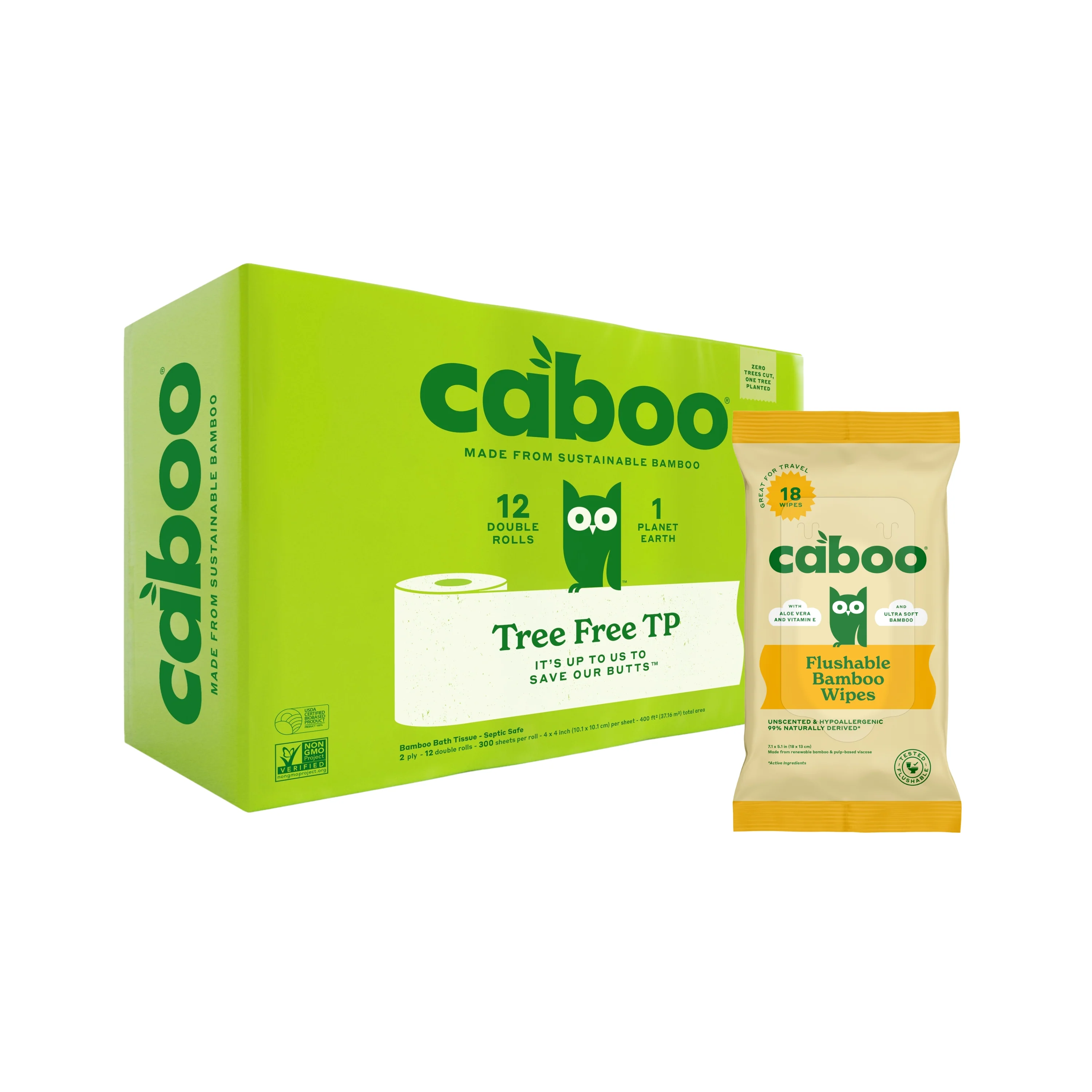 Outstanding Caboo Buy 2-Ply Bath Tissue 12 Rolls Get Flushable Wipes Safe