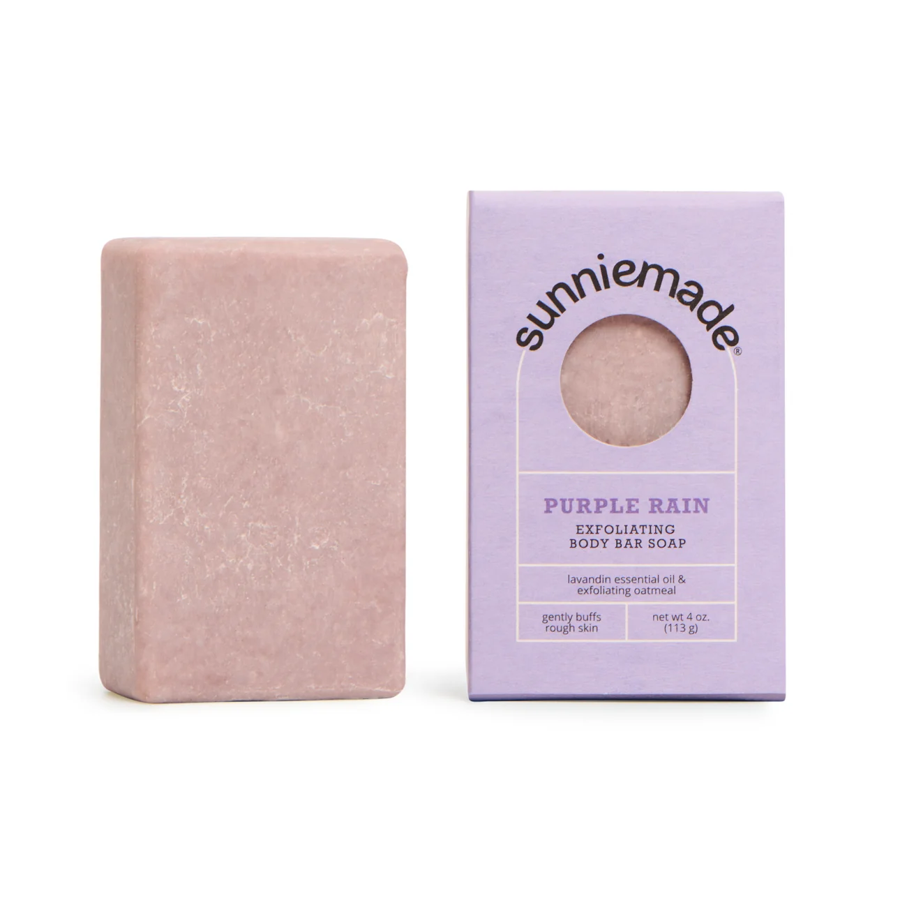 Fast Sunniemade Exfoliating Body Bar Soap - Purple Rain Environmentally Friendly