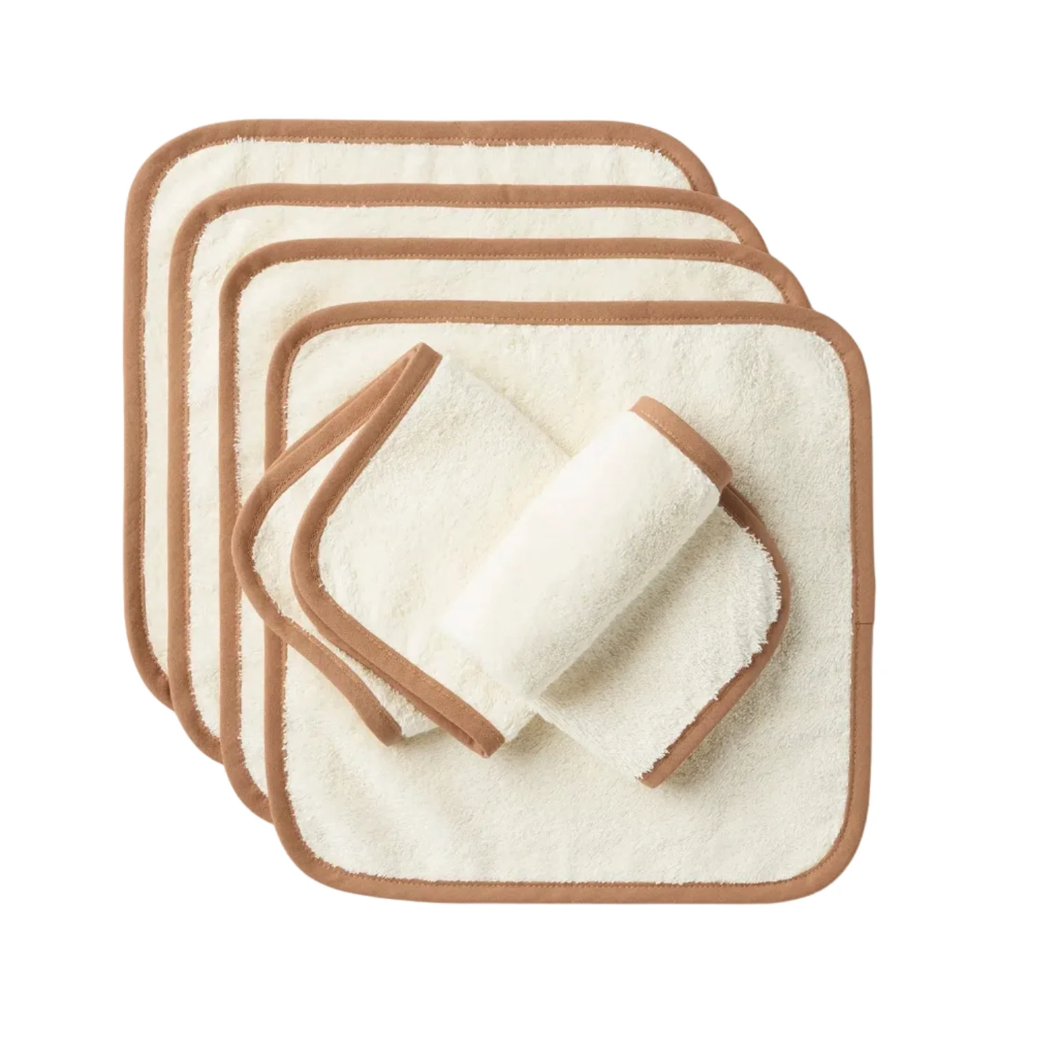Traditional Coyuchi Cloud Loom™ Organic Baby Wash Cloth Set Professional