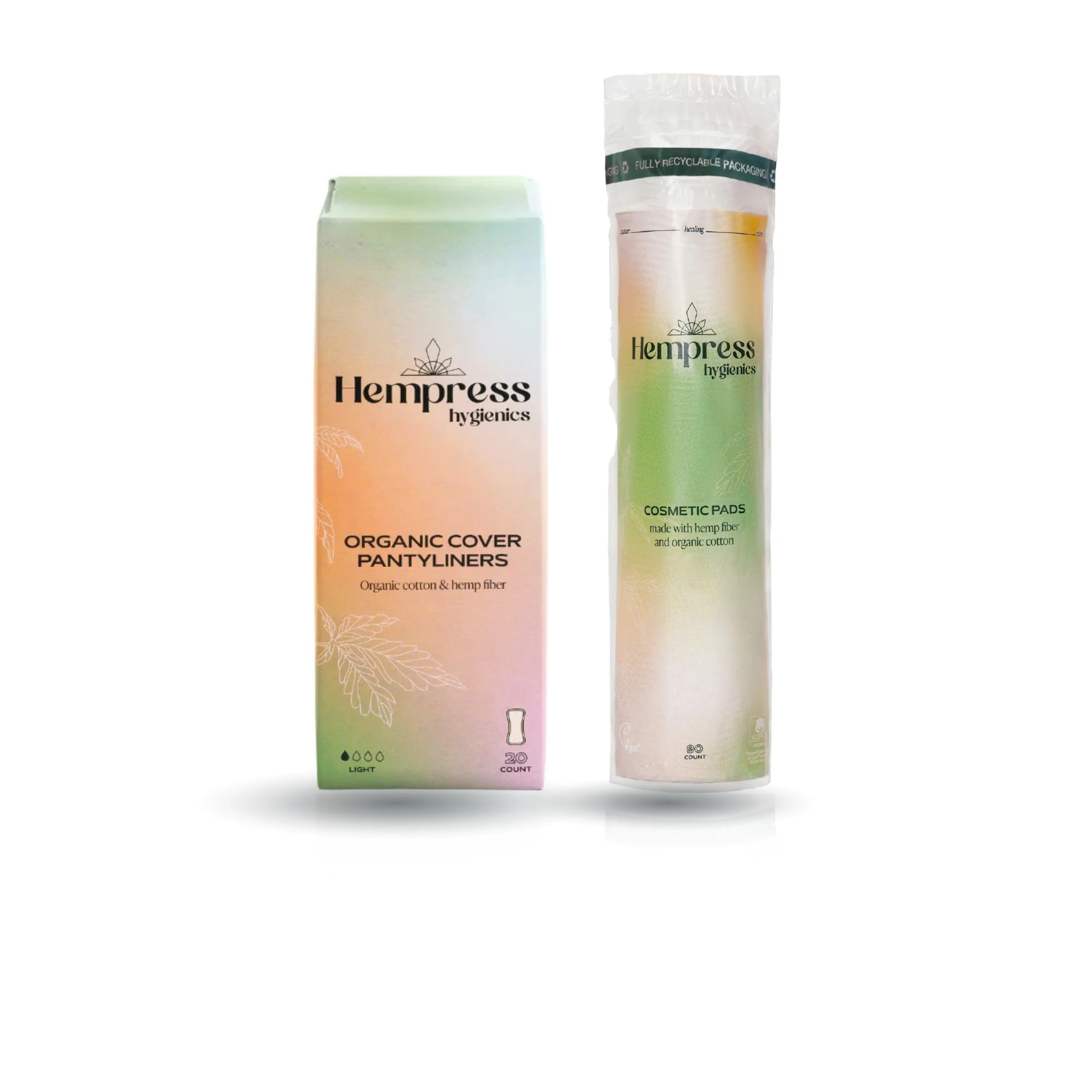 Next-Generation Hempress Hygienics Buy Hemp Pantyliners Get Hemp Cosmetic Rounds Modern