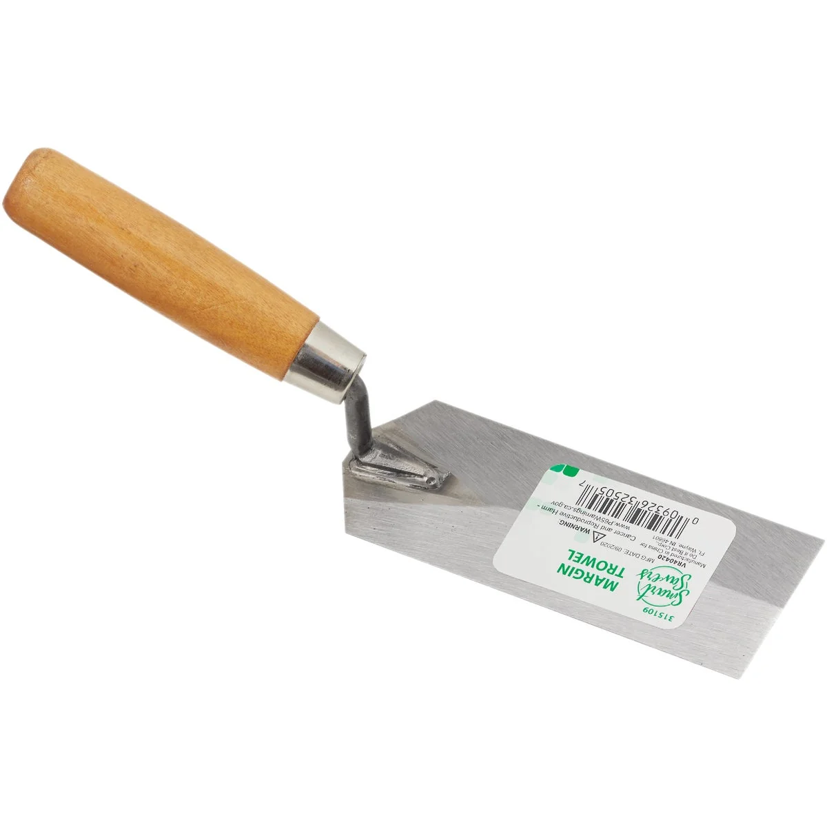 Traditional Smart Savers 5 In. x 2 In. Wood Margin Trowel Reliable