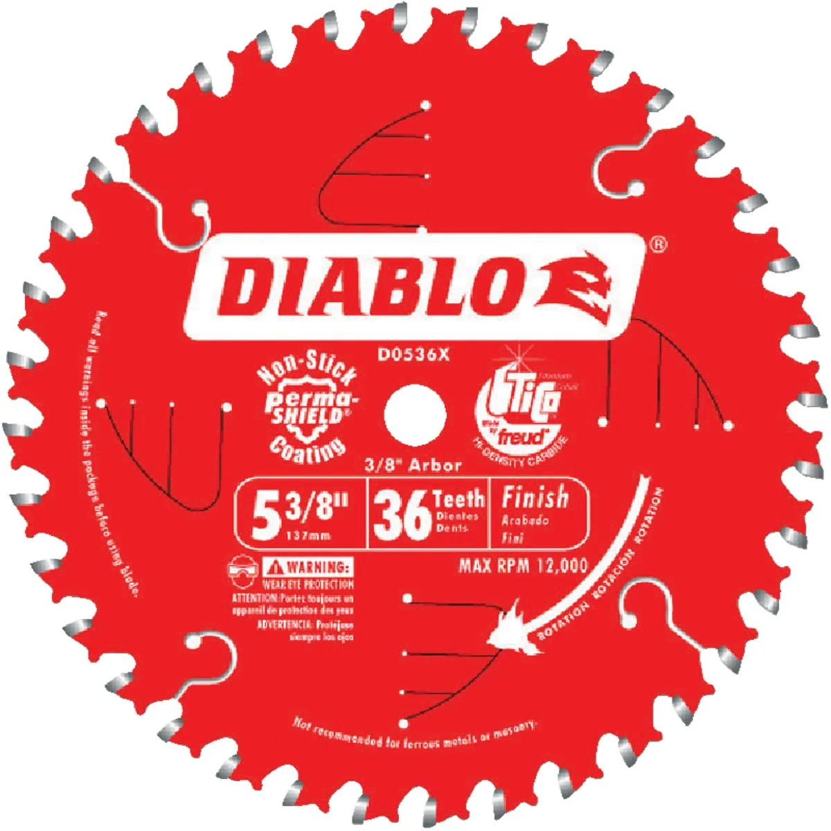 Flexible Diablo 5-3 8 In. 36-Tooth Finish Circular Saw Blade Proven