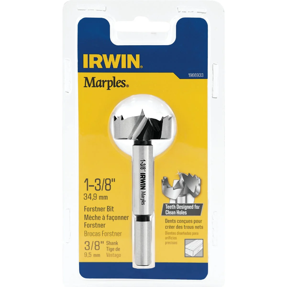 Excellent Irwin Marples 1-3 8 In. x 3-1 2 In. Reduced Forstner Drill Bit Carefully Designed