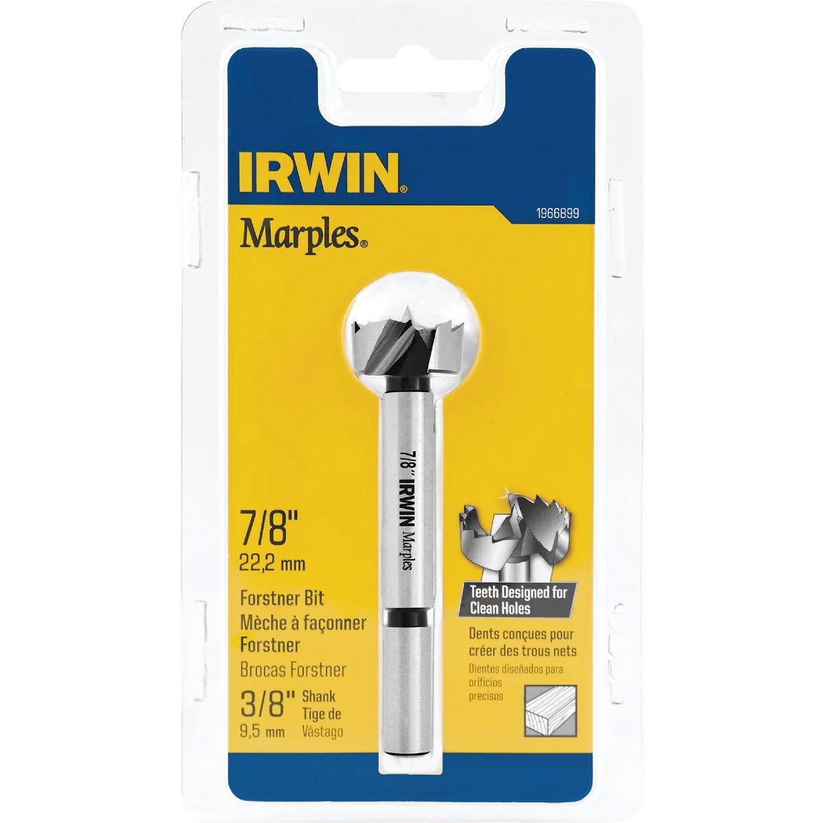 Professional Irwin Marples 7 8 In. x 3-1 2 In. Reduced Forstner Drill Bit Pure