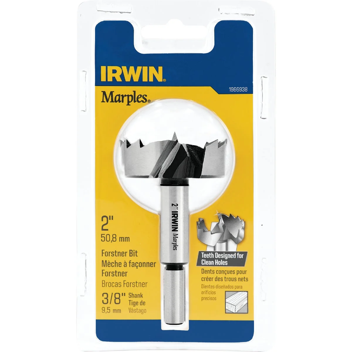 Powerful Irwin Marples 2 In. x 3-1 2 In. Reduced Forstner Drill Bit Carefully Designed