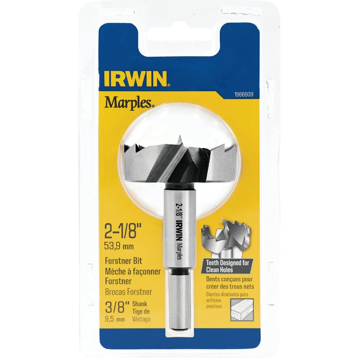 Responsible Irwin Marples 2-1 8 In. x 3-1 2 In. Reduced Forstner Drill Bit Fast