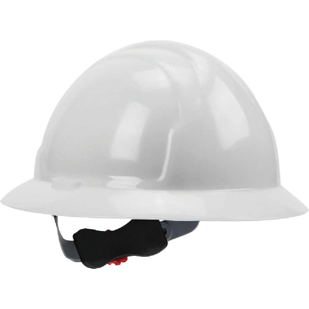 Luxury Safety Works White Full Brim Wheel Ratchet Hard Hat Efficient