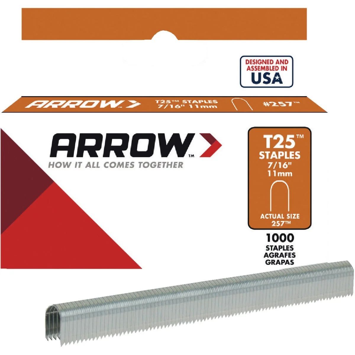 Healthy Arrow T25 Round Crown Cable Staple 7 16 In. 1100-Pack Responsible