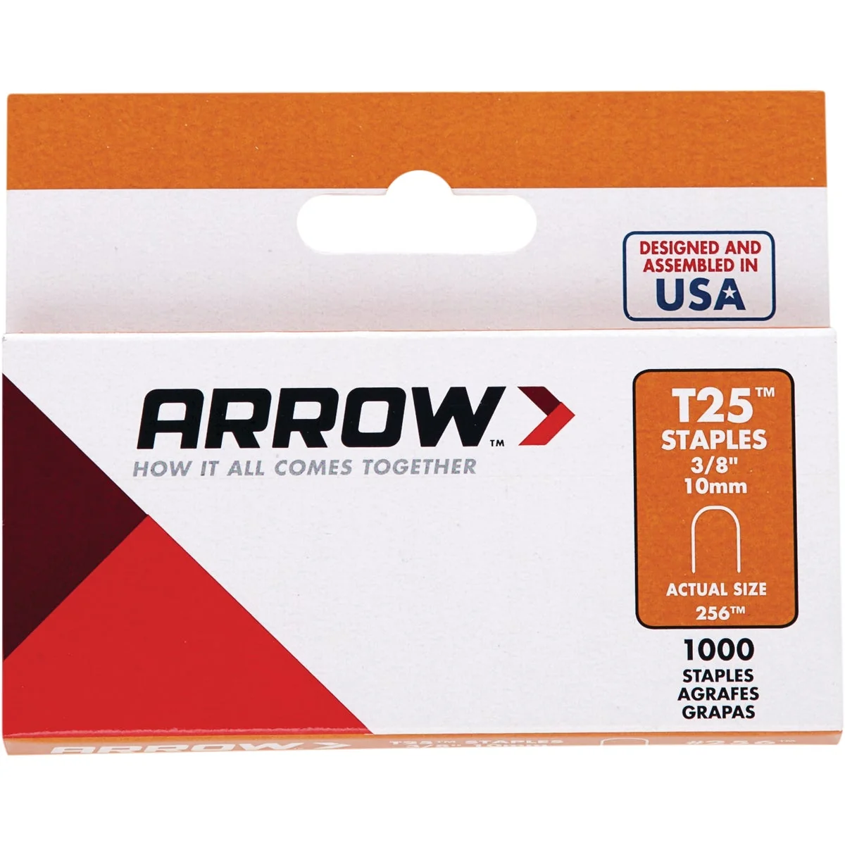 Eco-Friendly Arrow T25 Round Crown Cable Staple 3 8 In. 1100-Pack Genuine
