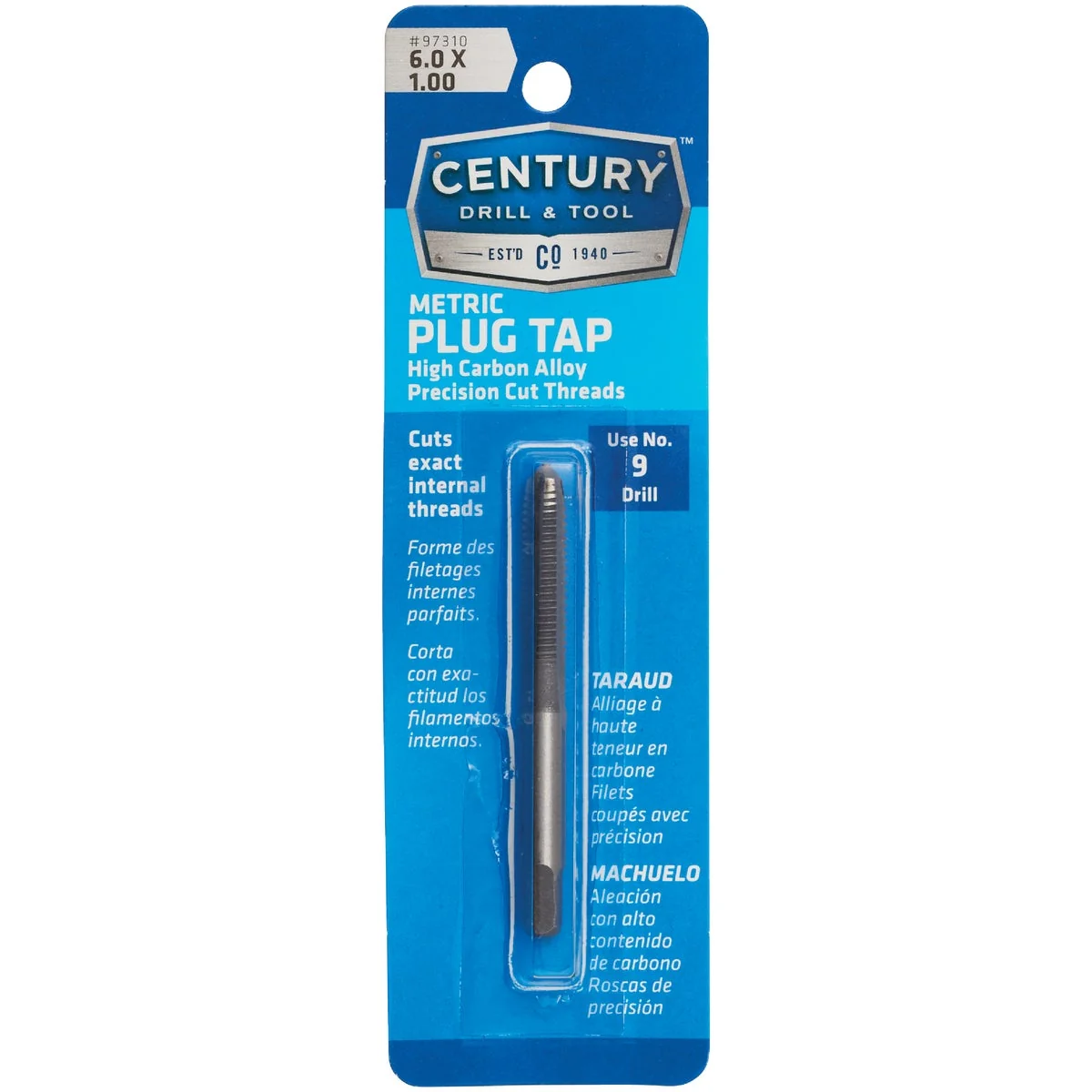 Minimalist Century Drill Tool 6.0x1.00 Carbon Steel Metric Tap Effective