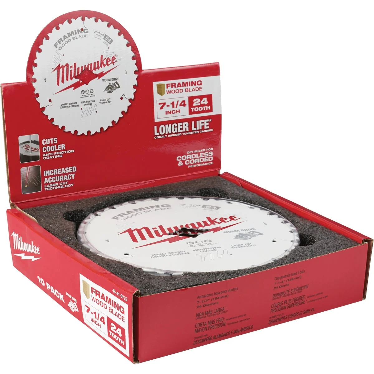 Minimalist Milwaukee 7-1 4 In. 24-Tooth Framing Worm Drive Circular Saw Blade Bulk Proven